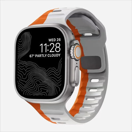 Silicone Strap For Apple Watch ultra Band 44mm 49mm 45mm 42mm 40mm 41mm 38mm sport correa bracelet iwatch Series 7 6 3 4 5 se 8
